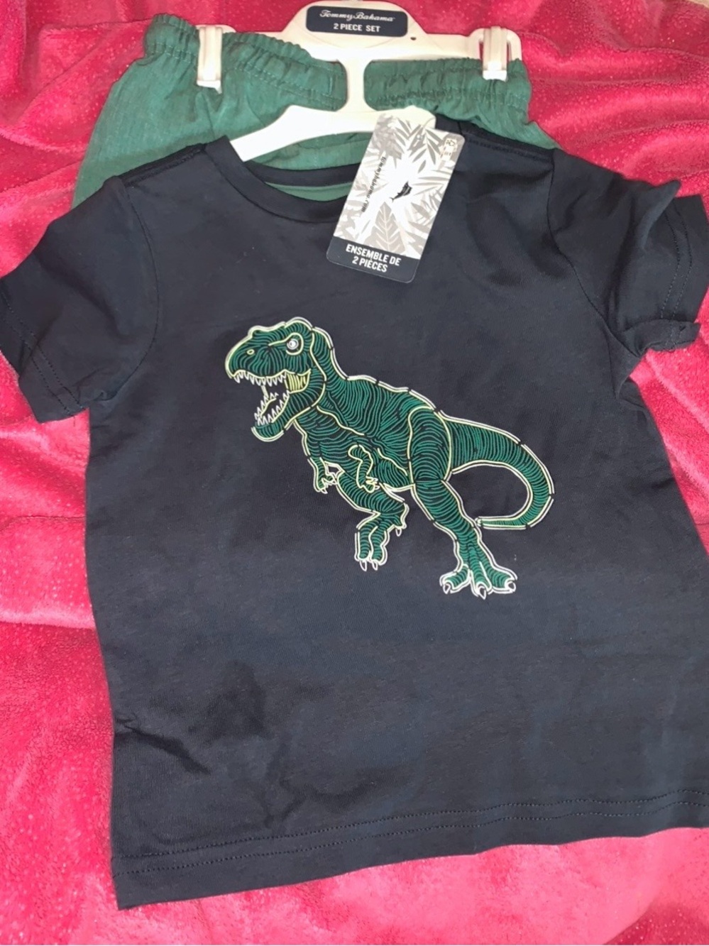 Toddler boy Tommy Bahama matching set shorts 18 Mon NWT